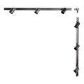 Zuma Line - Einbaustrahler für Schienensystem 6xGU10/10W/230V schwarz + Schienenzubehör