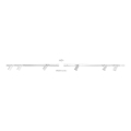 Zuma Line - Einbaustrahler für Schienensystem 6xGU10/10W/230V Weiß + Schienenzubehör