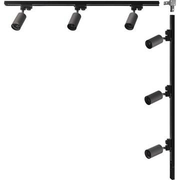 Zuma Line - Einbaustrahler im 6xGU10/35W/230V Schienensystem schwarz