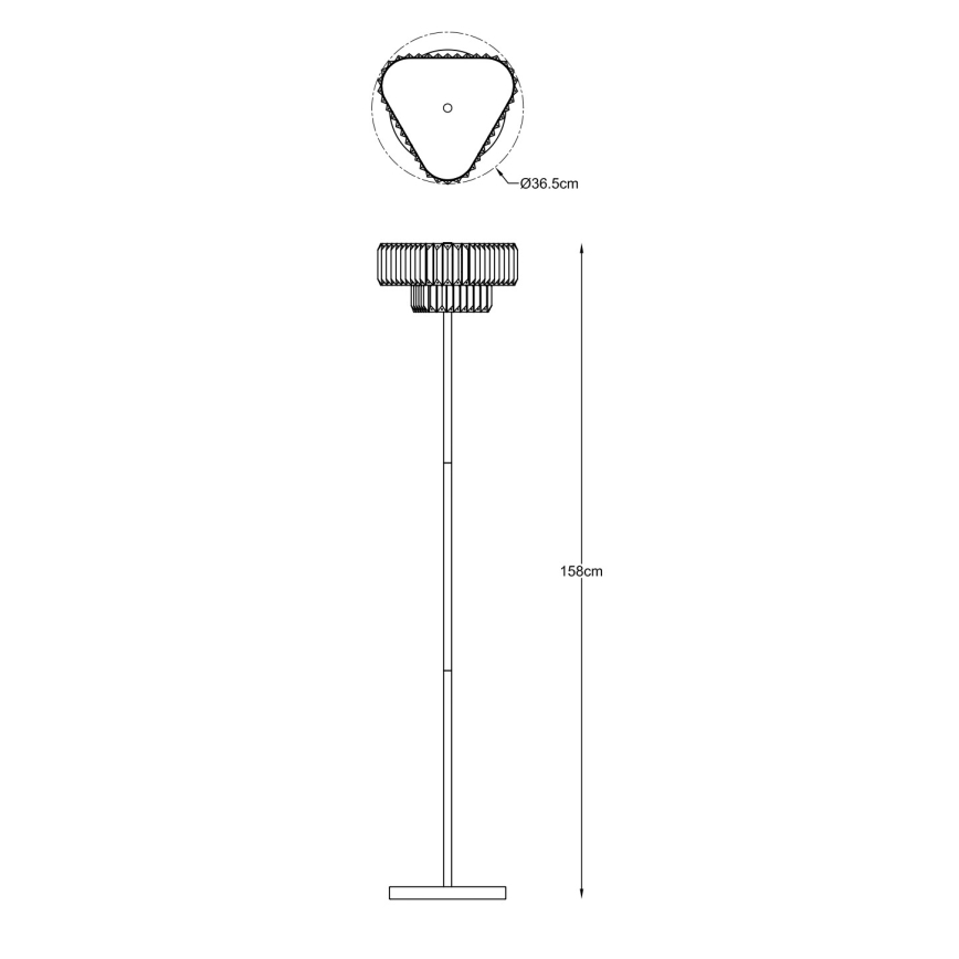 Zuma Line - Stehlampe 3xG9/33W/230V goldfarben