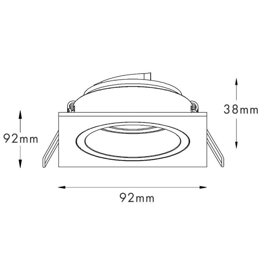 Zuma Line - Einbaubeleuchtung 1xGU10/50W/230V weiß