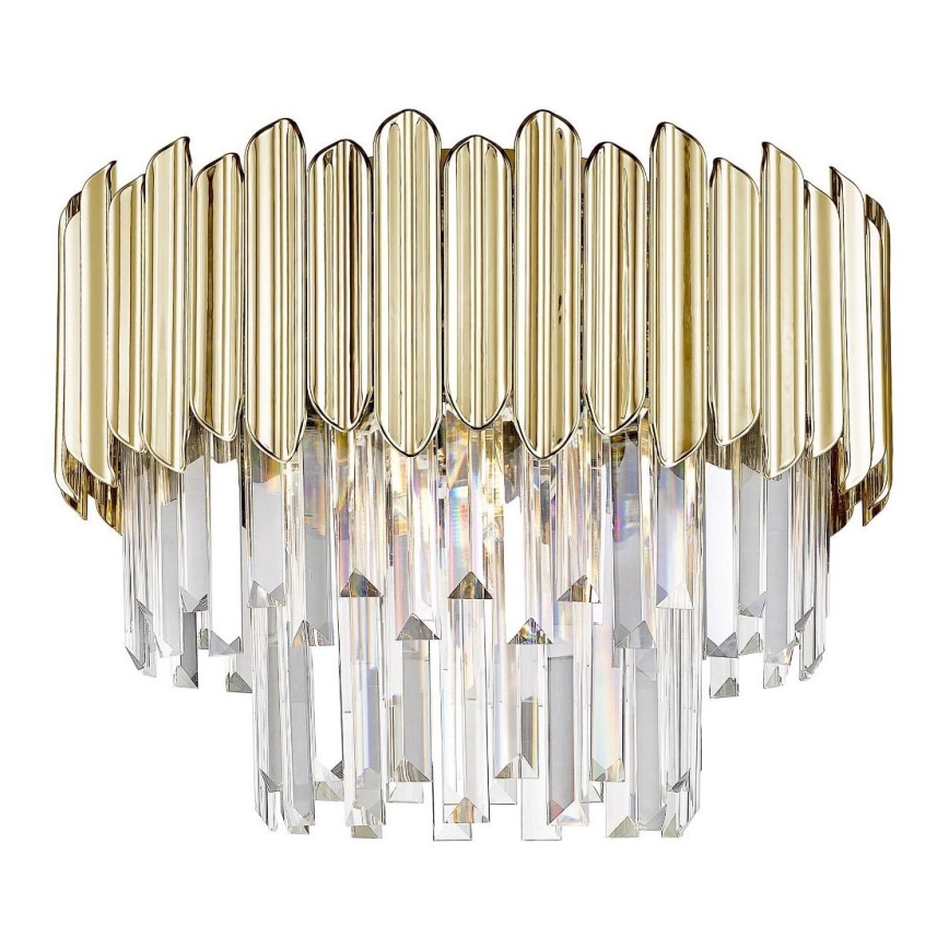 Zuma Line - Kristall-Deckenleuchte 5xE14/40W/230V Gold