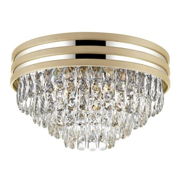 Zuma Line - Kristall-Deckenleuchte 5xE14/40W/230V Gold