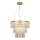 Zuma Line - Kristall-Kronleuchter an Schnur 4xE14/40W/230V golden