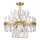 Zuma Line - Kristall-Kronleuchter an Stange 8xG9/28W/230V d 50 cm golden