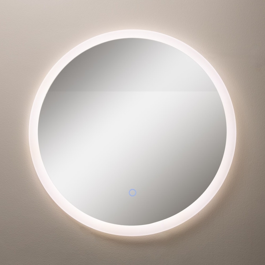 Zuma Line - LED-Badezimmer-Wandspiegel mit Hintergrundbeleuchtung LED/24W/230V 3000/4000/6000K d 60 cm IP44 weiß