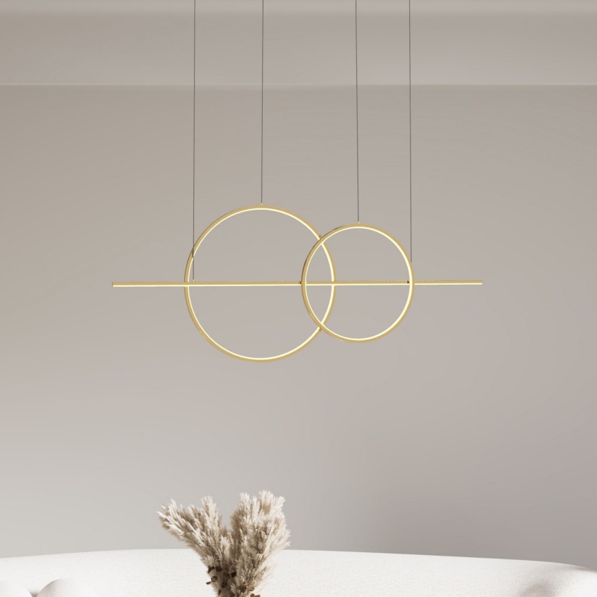 Zuma Line - LED dimmbare Hängeleuchte an Kabel LED/34W/230V gold