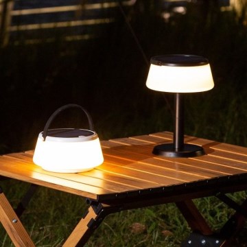 Zuma Line - LED dimmbare solarbetriebene Tischlampe LED/2,2W/2000 mAh IP44 schwarz
