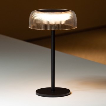 Zuma Line - LED dimmbare solarbetriebene Tischlampe LED/2,5W/2000 mAh IP44 schwarz