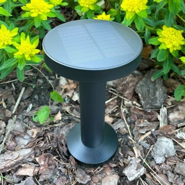 Zuma Line - LED dimmbare solarbetriebene Tischlampe LED/2W/2000 mAh IP44 schwarz
