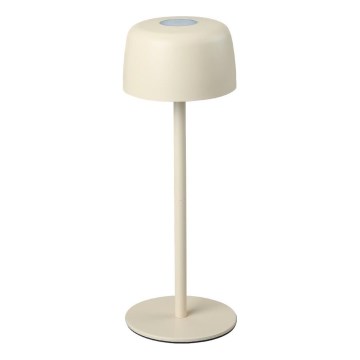Zuma Line - LED dimmbare wiederaufladbare Tischlampe LED/2W/1200 mAh IP44 cremefarben