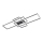 Zuma Line - LED dimmbares Kristall-Deckenleuchte LED/52W/230V 2700-6000K Schwarz + Fernbedienung