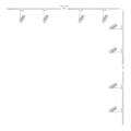 Zuma Line - LED Einbauleuchte im Schienensystem 8xGU10/35W/230V Weiß