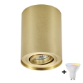 Zuma Line - LED RGBW dimmbarer Einbauspot 1xGU10/6W/230V goldfarben + Fernbedienung