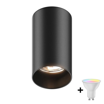 Zuma Line - LED RGBW dimmbarer Einbaustrahler 1xGU10/4,8W/230V schwarz + Fernbedienung