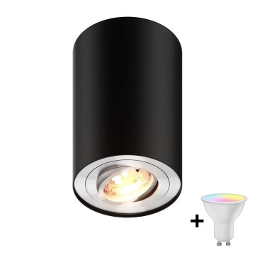 Zuma Line - LED RGBW dimmbarer Einbaustrahler 1xGU10/4,8W/230V schwarz + Fernbedienung