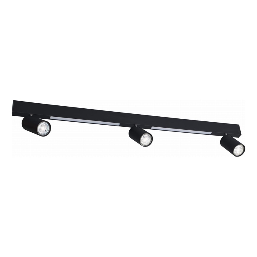 Zuma Line - LED Wandleuchte 3xGU10/5W/230V + 2xLED/8W schwarz