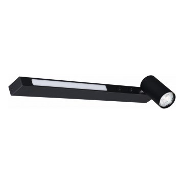 Zuma Line - LED Wandleuchte Spot 1xGU10/5W/230V + LED/8W schwarz