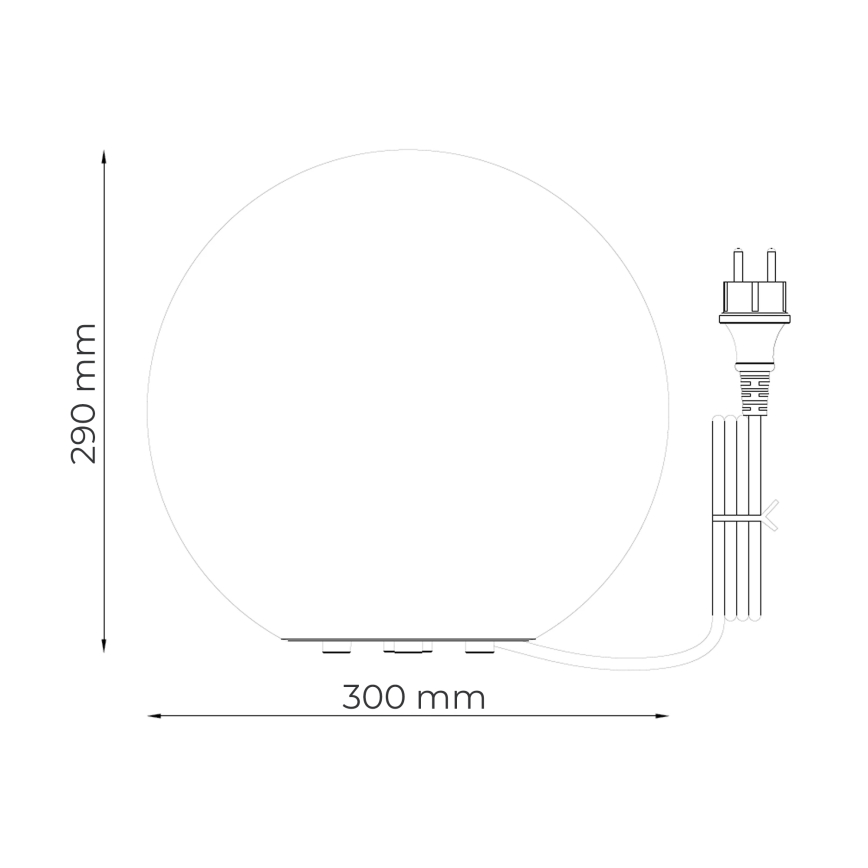 Zuma Line - Außenleuchte 1xE27/15W/230V Ø 30 cm IP44