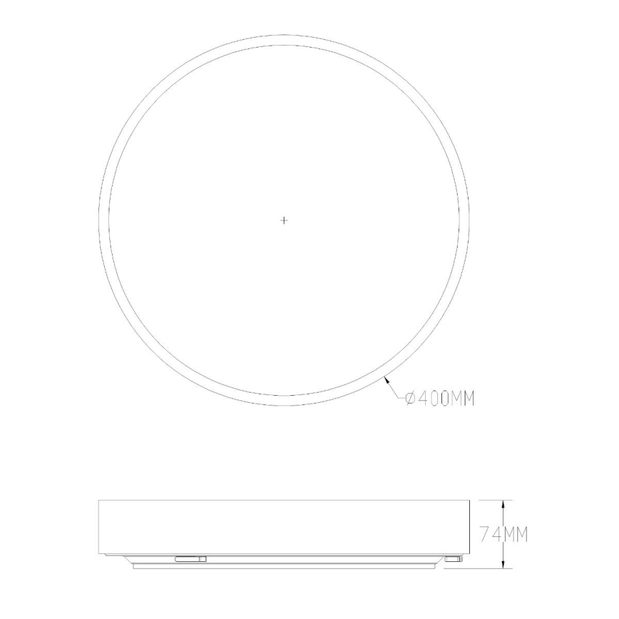 Zuma Line - Dimmbare LED-Deckenleuchte für Badezimmer LED/36W/230V 3000-6000K d 40 cm IP44 Messing + Fernbedienung
