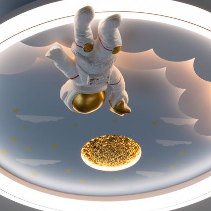 Zuma Line - Dimmbare LED-Deckenleuchte für Kinder LED/42W/230V 3000/5700K Astronaut
