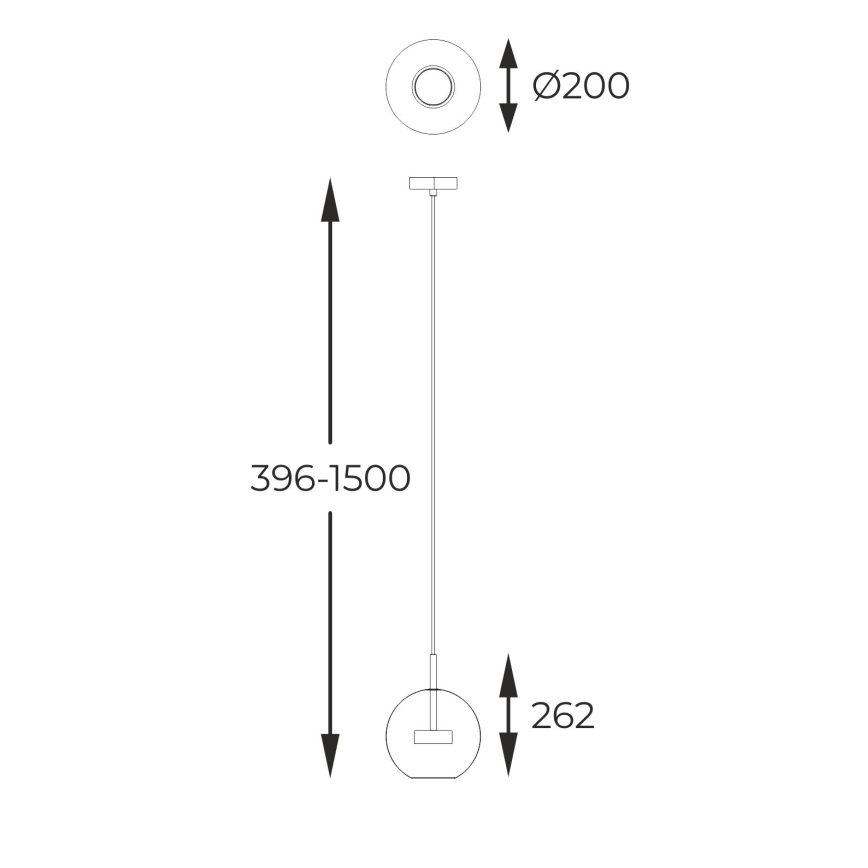 Zuma Line - LED-Hängeleuchte LED/5W/230V glänzendes Chrom