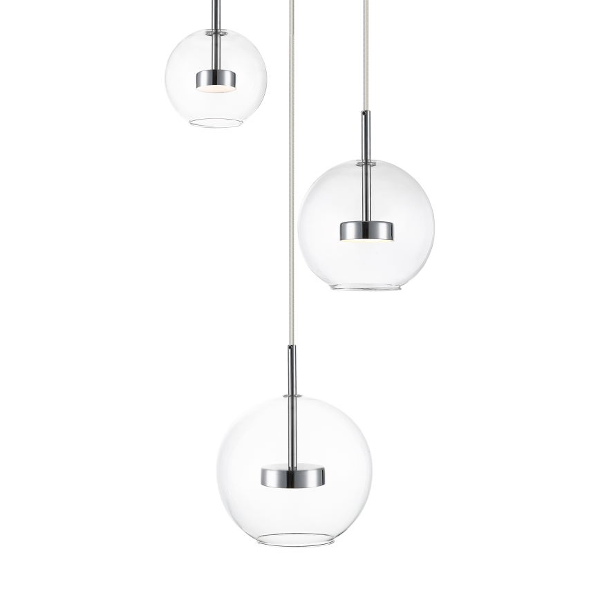 Zuma Line - LED-Hängeleuchte 3xLED/5W/230V glänzendes Chrom