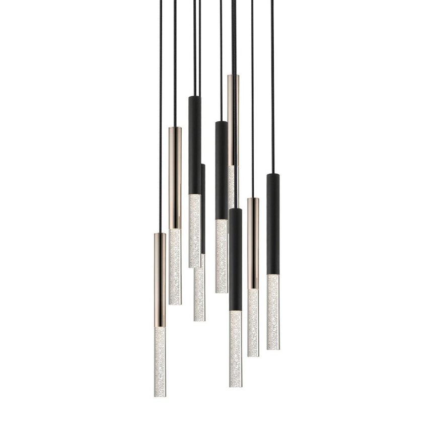 Zuma Line - LED-Hängeleuchte 9xLED/5W/230V schwarz/Messing