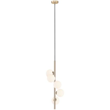 Zuma Line - Hängeleuchte an Schnur 5xG9/4W/230V golden