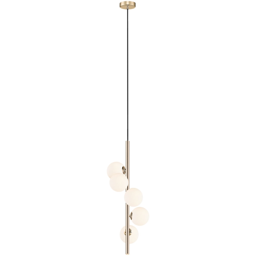 Zuma Line - Hängeleuchte an Schnur 5xG9/4W/230V golden