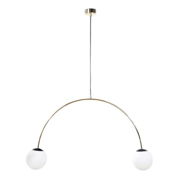 Zuma Line - Pendelleuchte mit Kabel 2xE14/10W/230V goldfarben