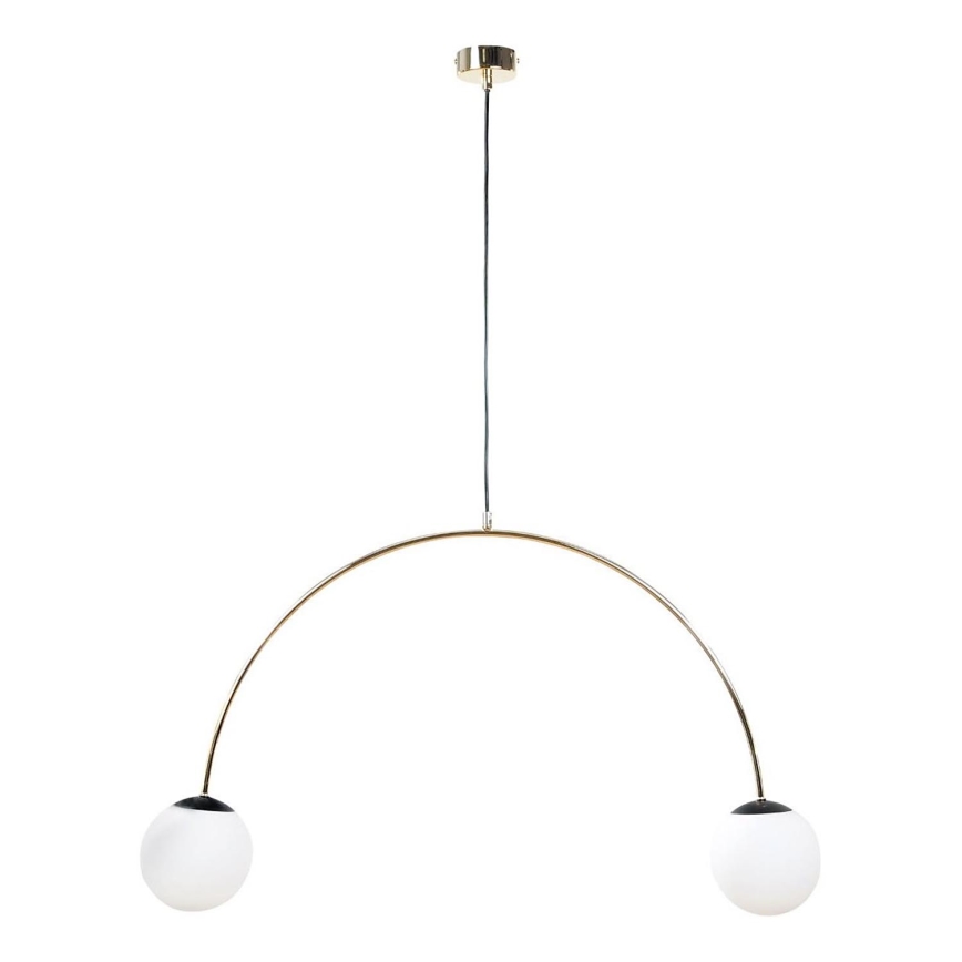 Zuma Line - Pendelleuchte mit Kabel 2xE14/10W/230V goldfarben