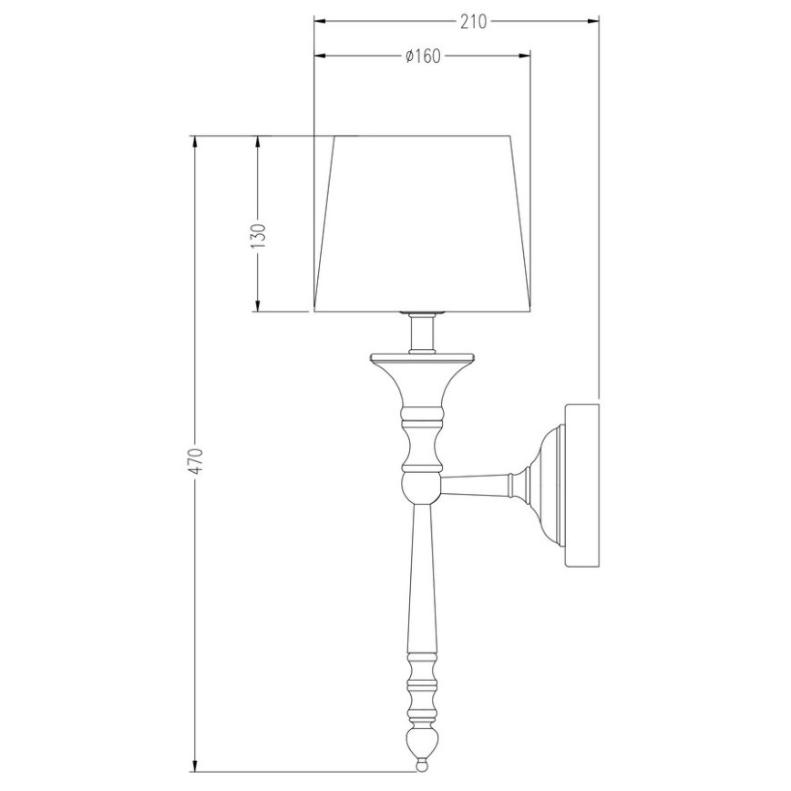 Zuma Line - Wandleuchte 1xE27/60W/230V