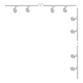 Zuma Line - Spot im Schienensystem 8xGU10/15W/230V Weiß