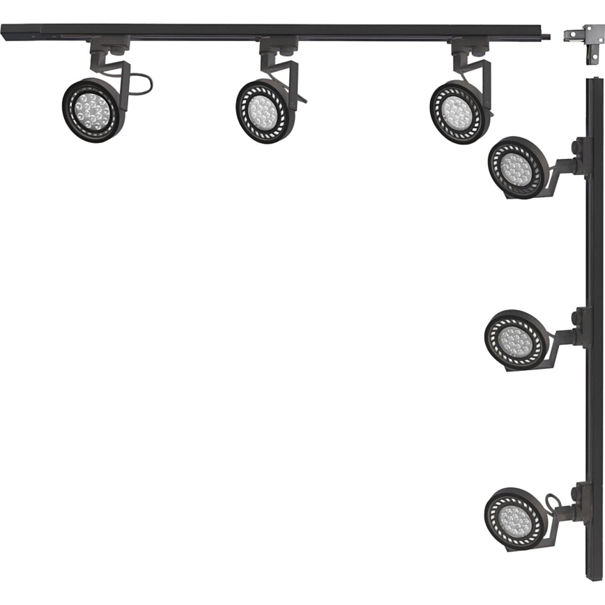 Zuma Line - Spotlampe im Schienensystem 6xGU10/15W/230V schwarz