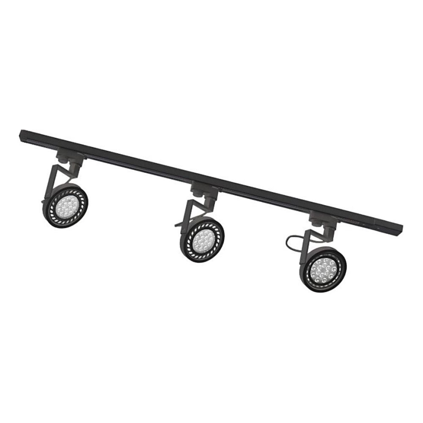 Zuma Line - Spotleuchte im Schienensystem 3xGU10/15W/230V schwarz