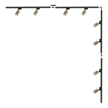 Zuma Line - Spotleuchte im Schienensystem 8xGU10/35W/230V schwarz/gold