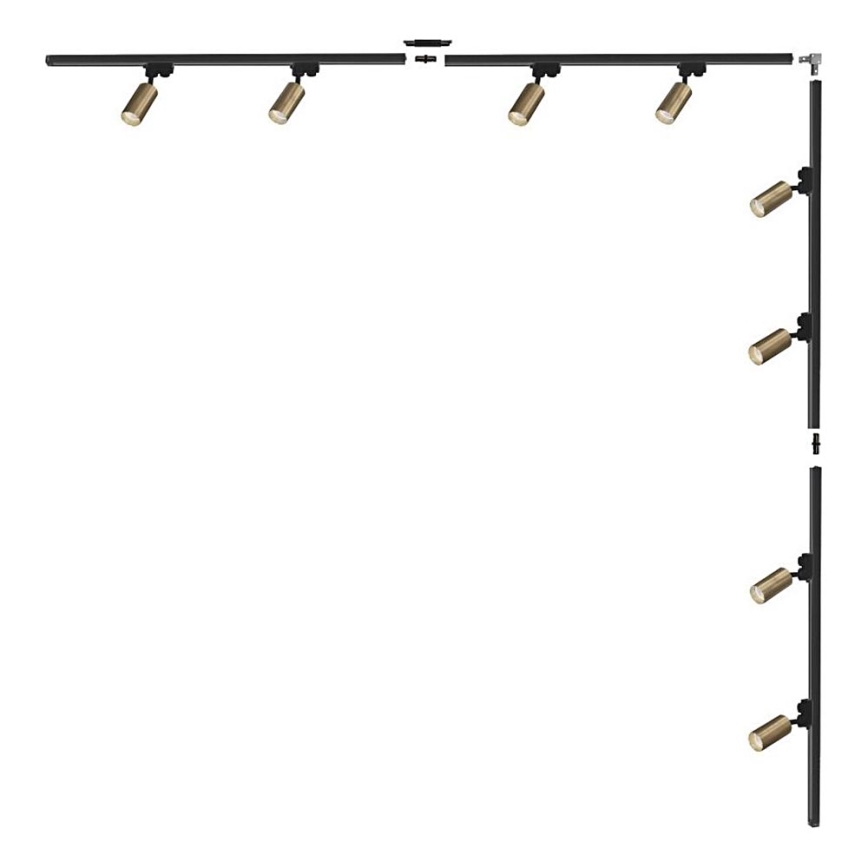 Zuma Line - Spotleuchte im Schienensystem 8xGU10/35W/230V schwarz/gold