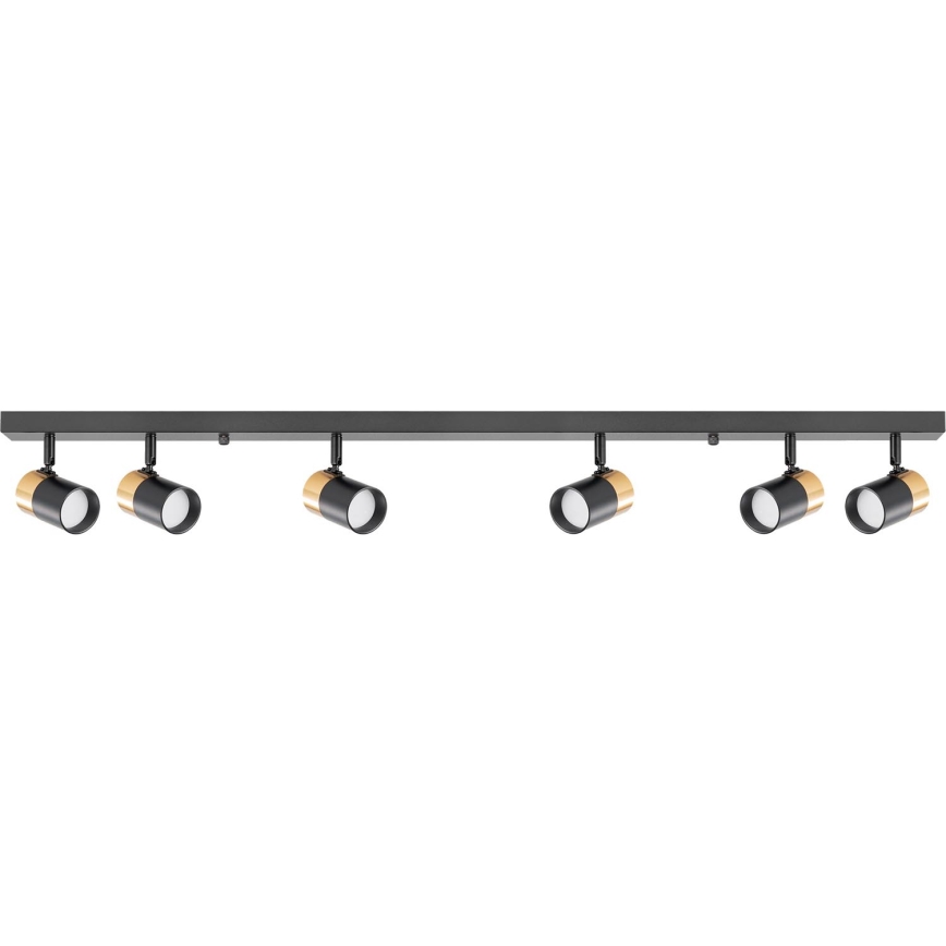 Zuma Line - Strahler 6xGU10/50W/230V schwarz/golden