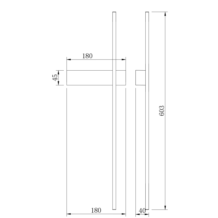 Zuma Line - LED Wandleuchte LED/8W/230V 3000/4000/6000K 60 cm goldfarben
