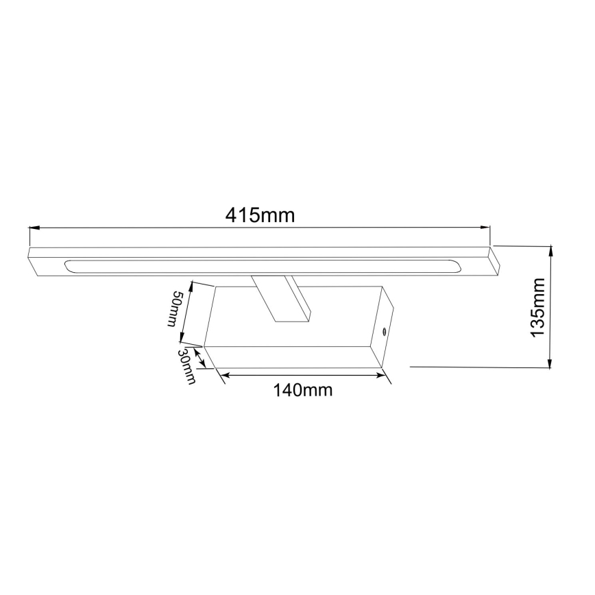 Zuma Line - LED Badezimmerspiegelbeleuchtung LED/12W/230V 41 cm IP44 gold