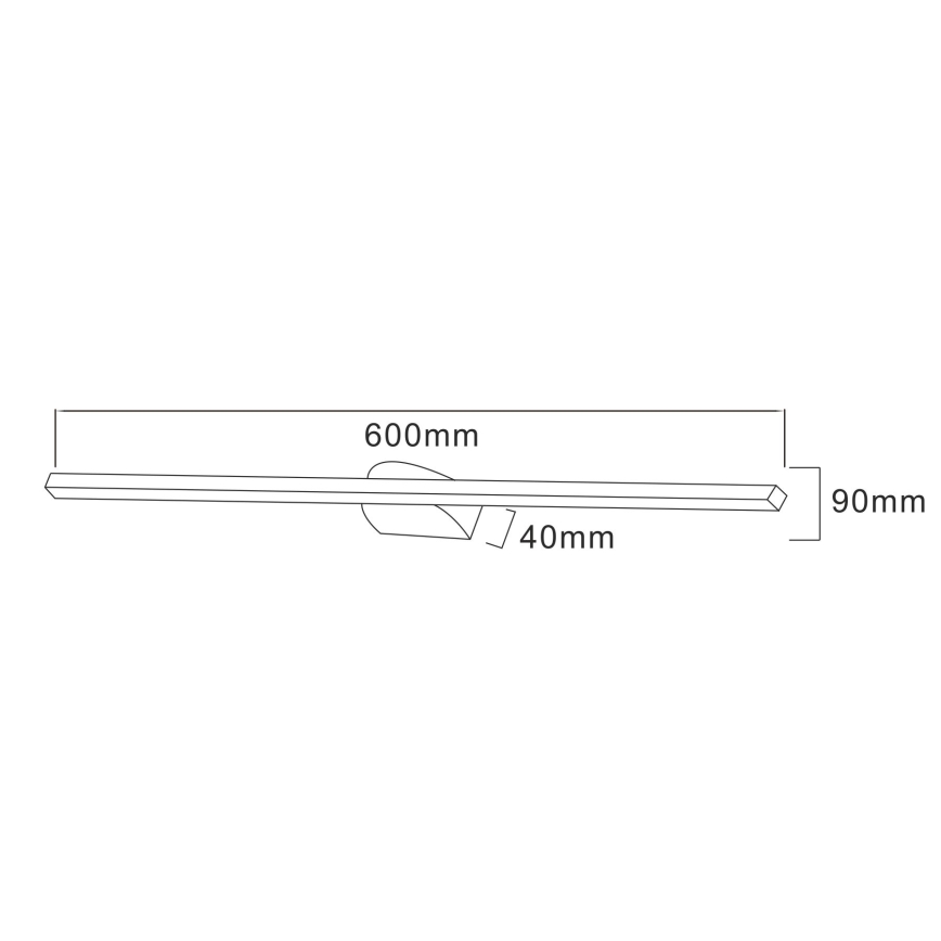 Zuma Line - LED Bildleuchte LED/20W/230V 60 cm schwarz