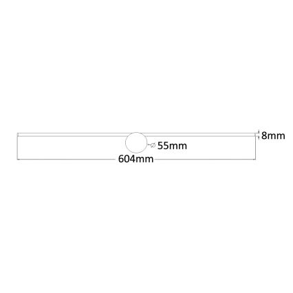 Zuma Line - LED-Spiegelbeleuchtung für Badezimmer LED/8W/230V 60 cm IP44 golden