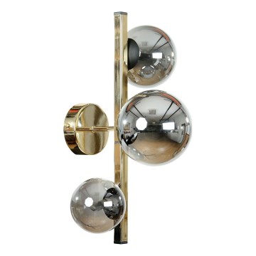 Zuma Line - Wandleuchte 3xG9/8W/230V Gold/rauchschwarz