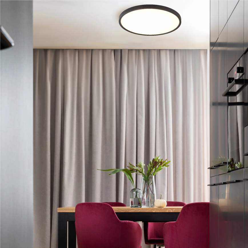 Zuma Line - LED-Deckenleuchte CAMI LED/48W/230V 3000/4000/6000K Ø 60 cm schwarz