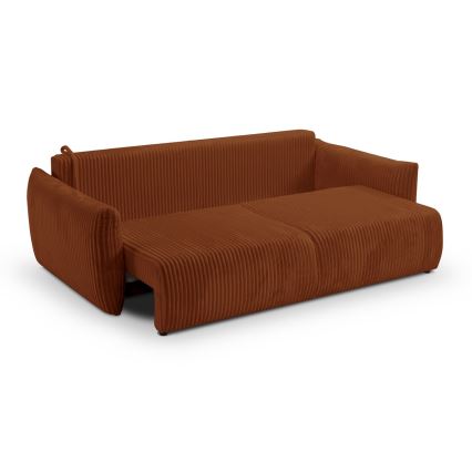 Zweisitzer-Klappsofa FRIDA braun
