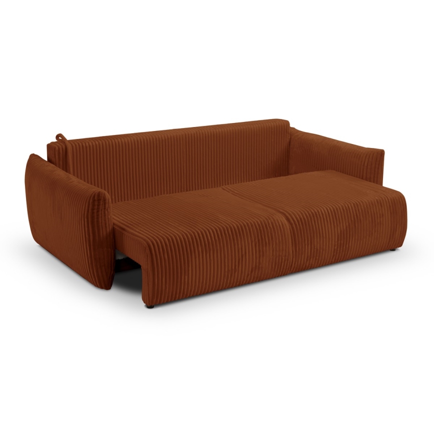 Zweisitzer-Klappsofa FRIDA braun