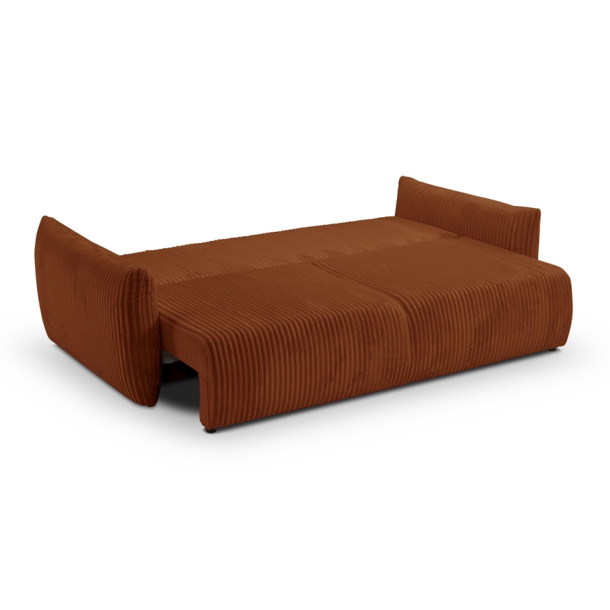 Zweisitzer-Klappsofa FRIDA braun
