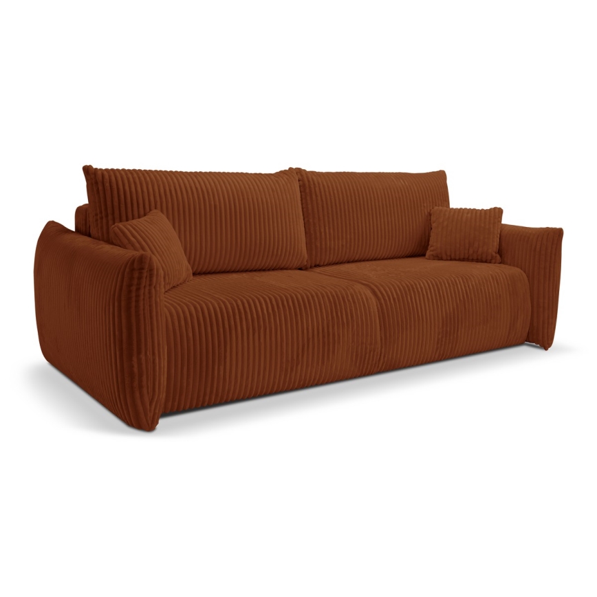Zweisitzer-Klappsofa FRIDA braun