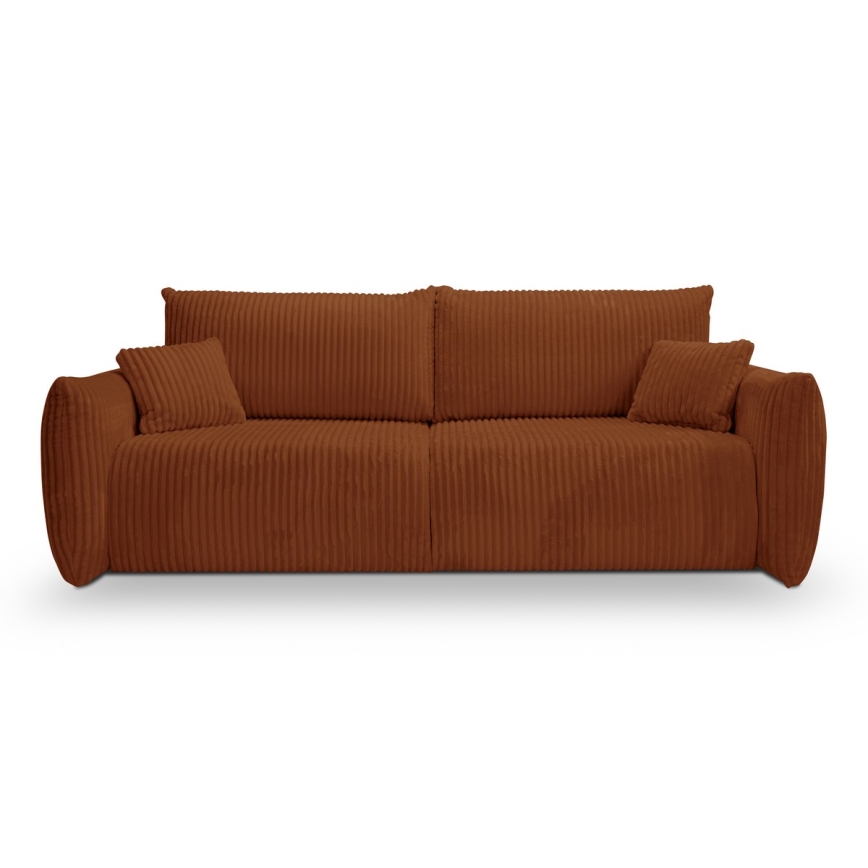 Zweisitzer-Klappsofa FRIDA braun
